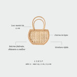 Bolso de paja SEASHELL - BEIGE