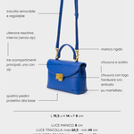 Borsa a mano LESLIE - BLUE