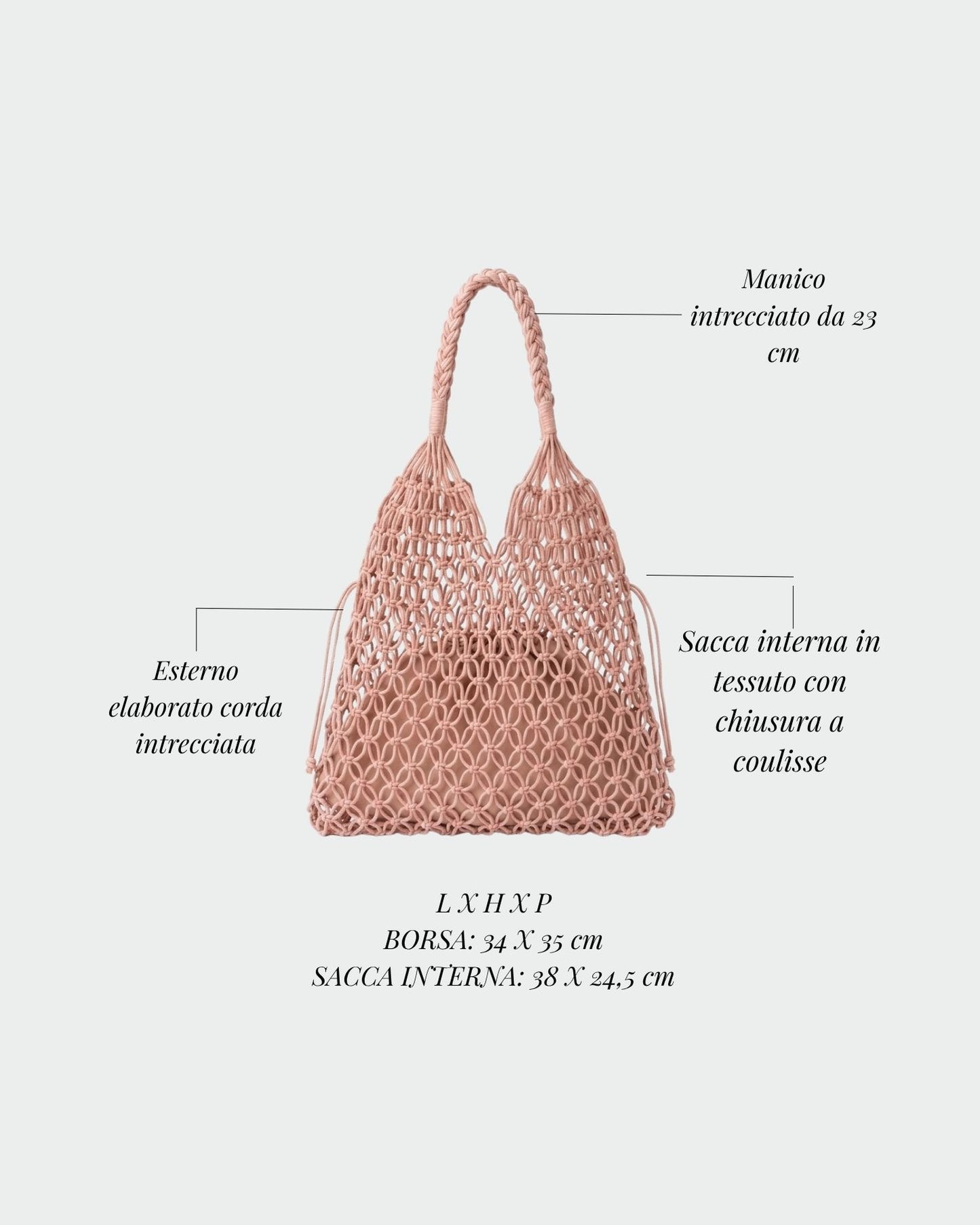 BREEZE Straw Bag - PINK