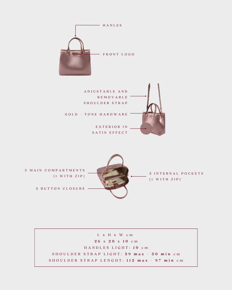 Borsa a mano MARGOT BIG 30.05 LE - ROSEWOOD PINK - PREVENDITA