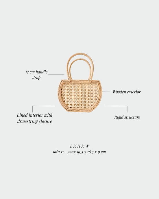 SEASHELL Straw Bag - BEIGE