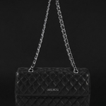 Borsa a spalla KATE BIG - BLACK SILVER