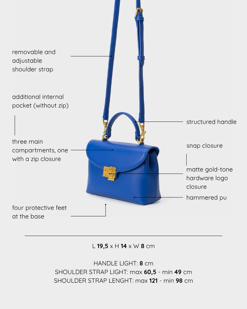 Borsa a mano LESLIE - BLUE