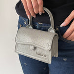 Bolso mini PAIGE MINI LE - PLATEADO