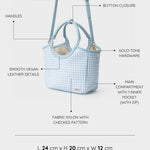 Bolso de mano RYLEE - AZUL CLARO