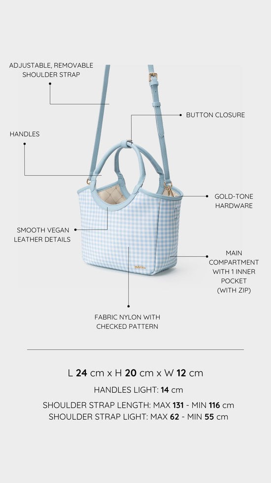 Bolso de mano RYLEE - AZUL CLARO