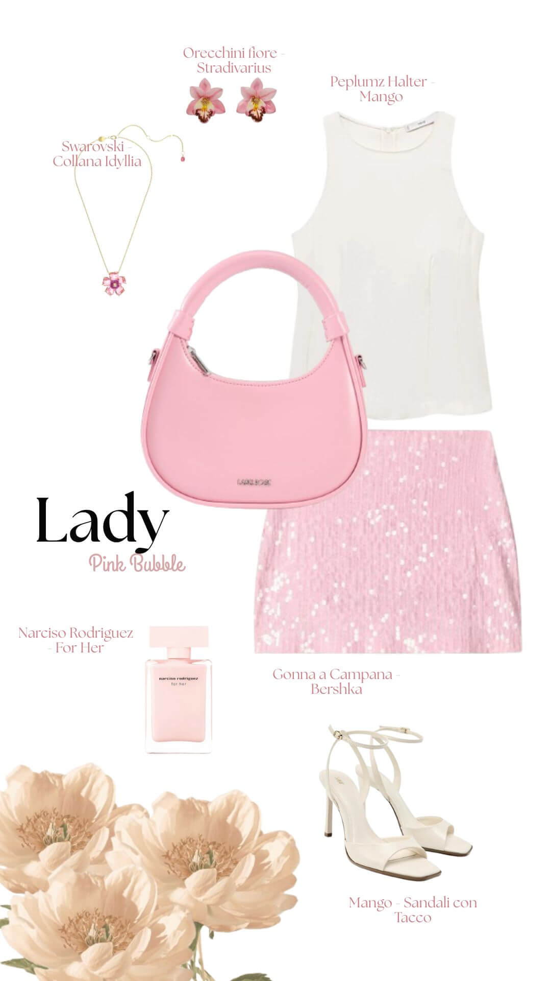Mini bag a mano LADY - PINK BUBBLE