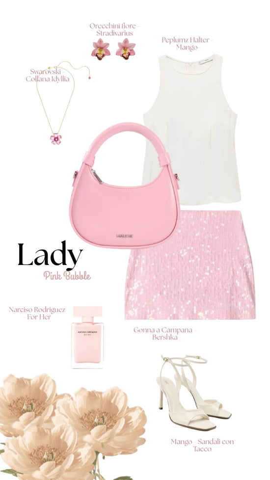Mini bag a mano LADY - PINK BUBBLE