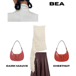 Borsa a spalla BEA - DARK MAUVE