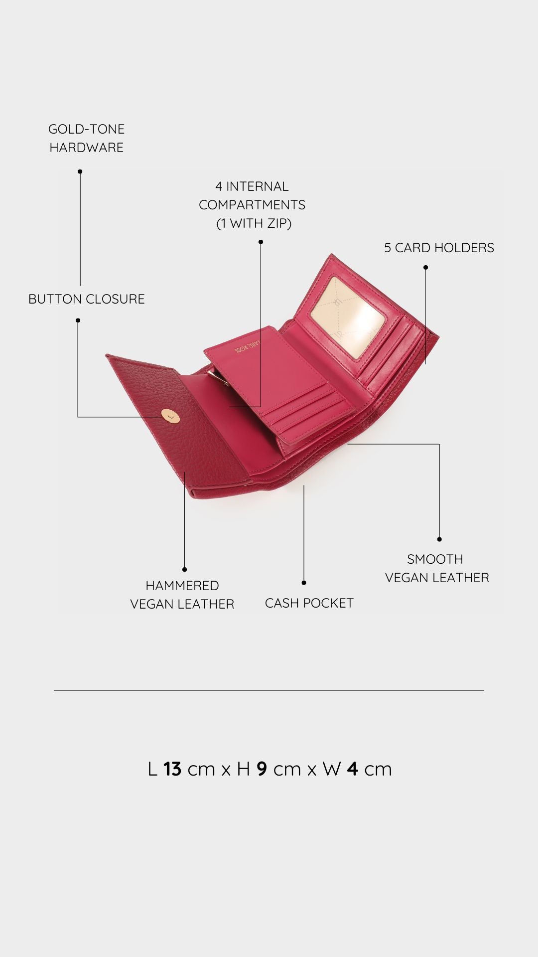 Portafoglio CRI WALLET - CHERRY