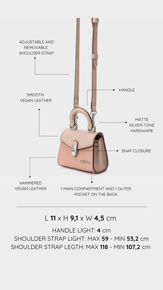 Mini bag KITTY - LIGHT MAUVE