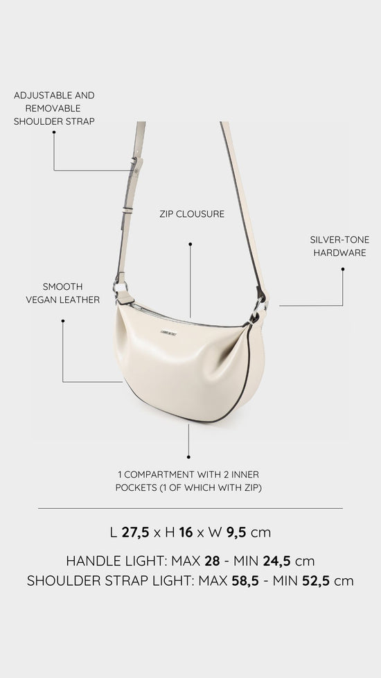 Borsa a spalla ARYA - WHITE