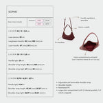 Bolso de hombro SOPHIE - BLACK CHERRY