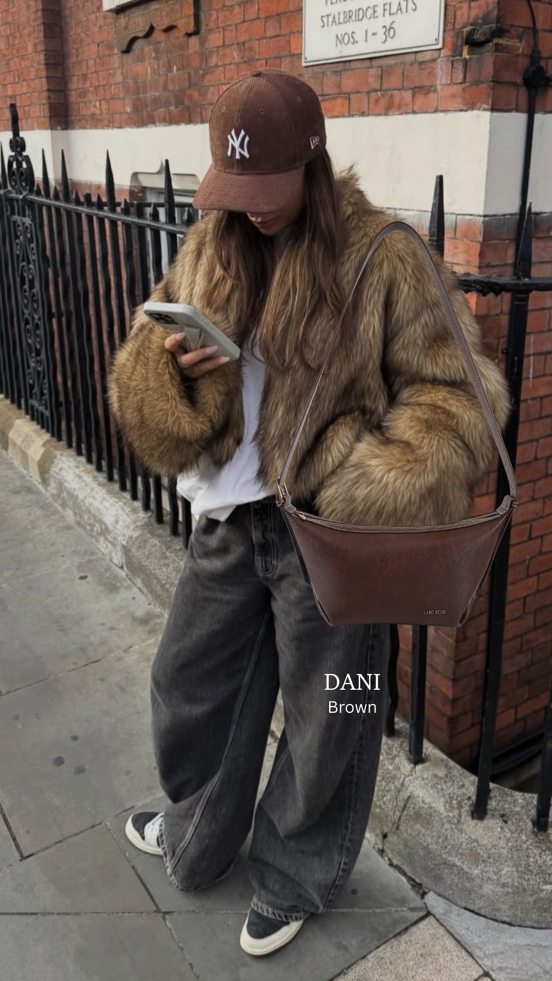 Borsa a spalla DANI- BROWN