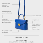 Borsa a mano LESLIE - BLUE