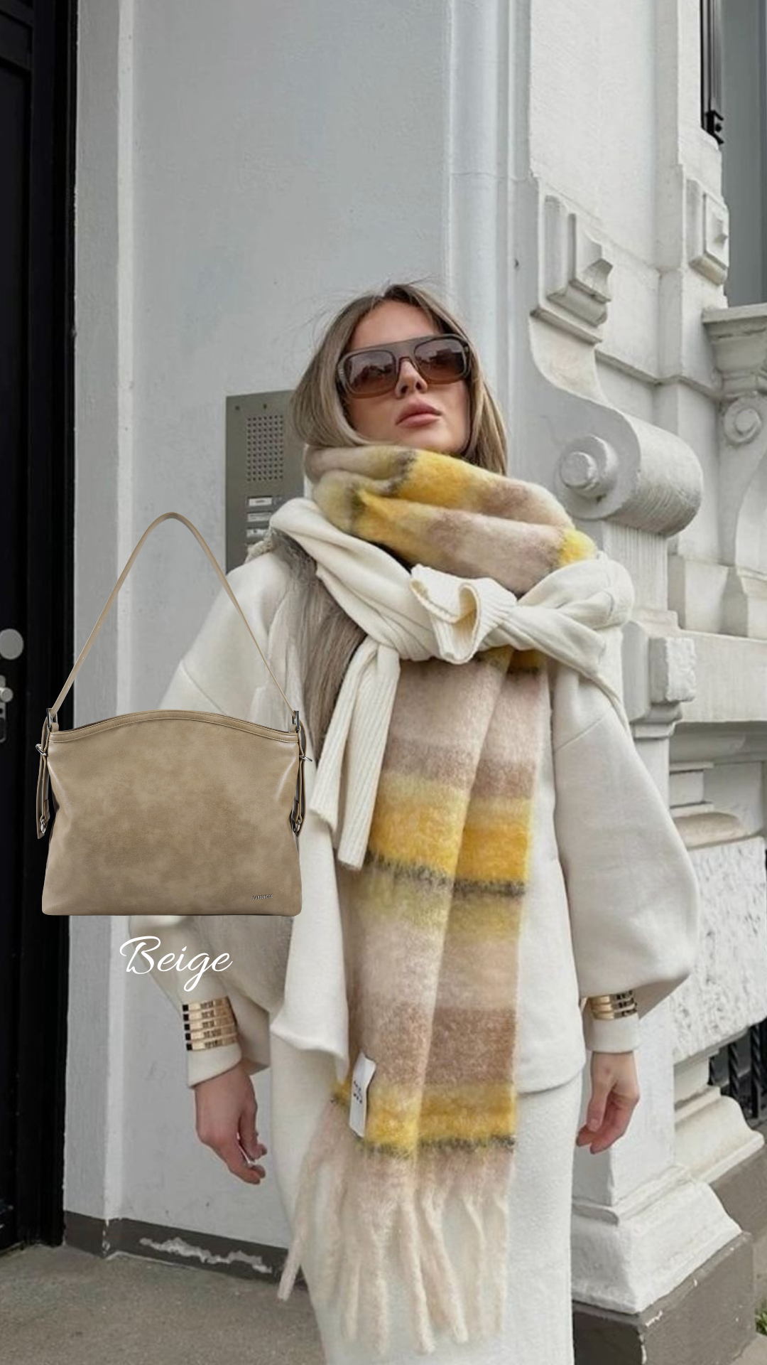 Borsa a spalla MINNIE - BEIGE