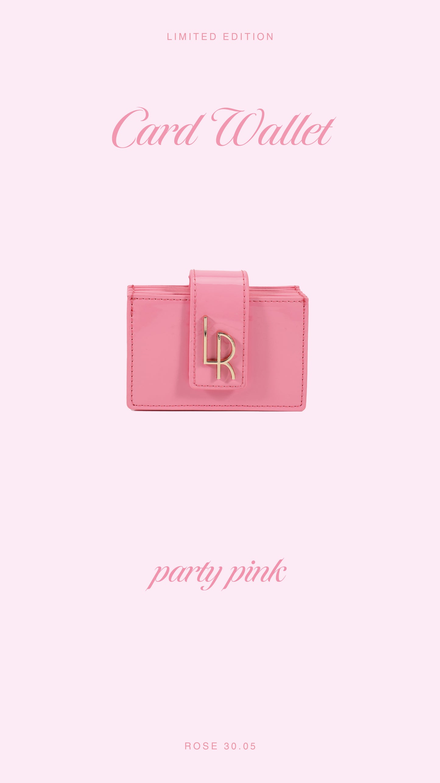 Portacarte ROSE CARD WALLET 30.05 LE - PARTY PINK