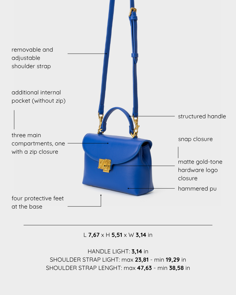Borsa a mano LESLIE - BLUE