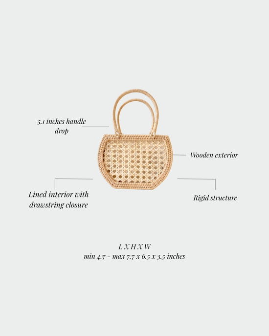 SEASHELL Straw Bag - BEIGE