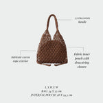 BREEZE Straw Bag - BROWN