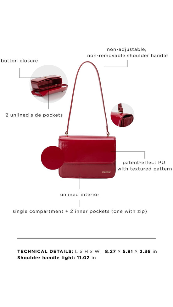 Borsa a spalla FLORA - CHERRY