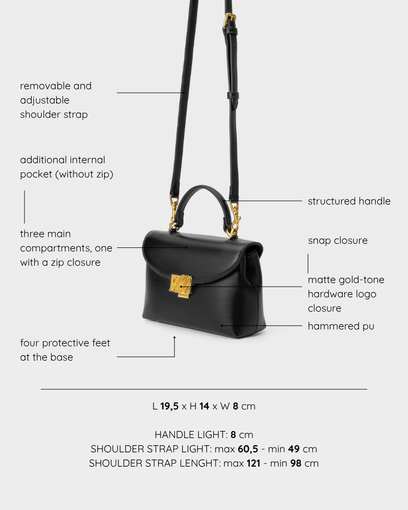 Borsa a mano LESLIE - BLACK