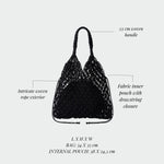 BREEZE Straw Bag - BLACK