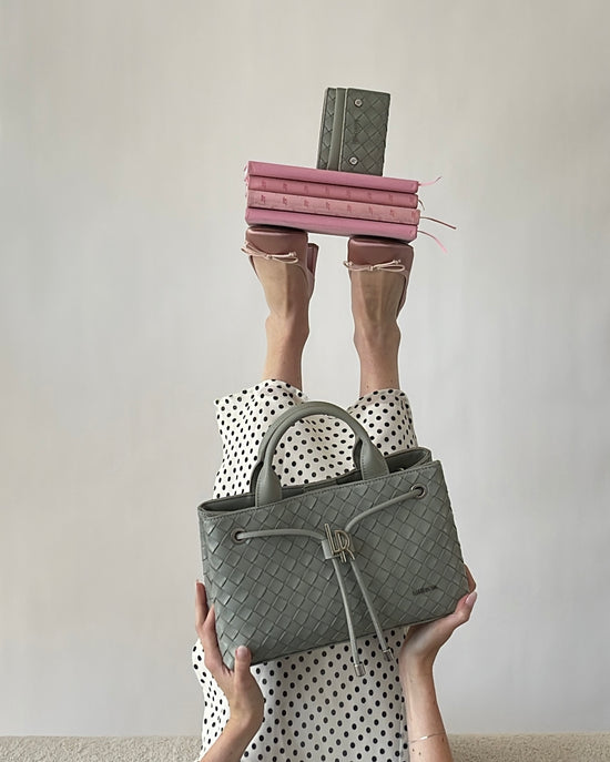 Borsa a mano MEGAN - GREEN MATCHA
