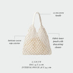 BREEZE Straw Bag - WHITE