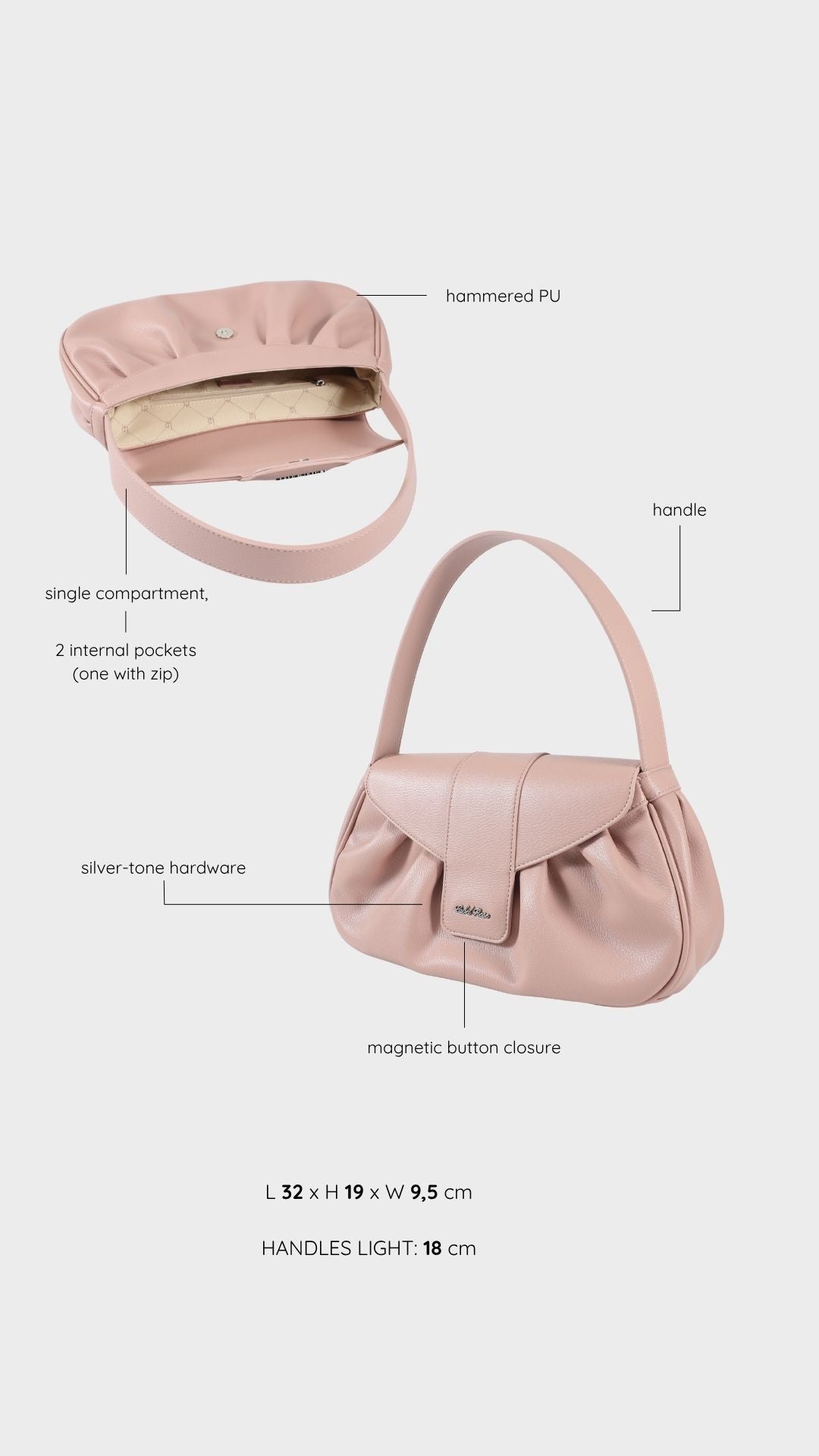 Borsa a mano MARIGOLD - PINK