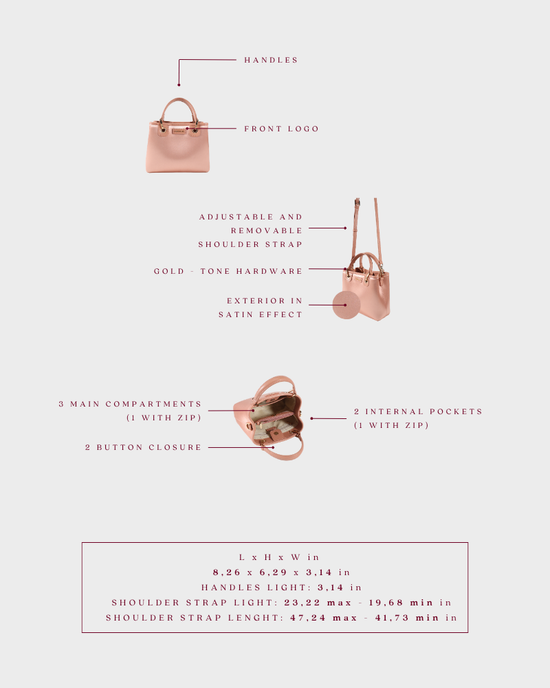 Borsa a mano MARGOT SMALL 30.05 LE - SATIN PINK - PREVENDITA