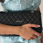 Borsa a spalla KATE BIG - BLACK SILVER