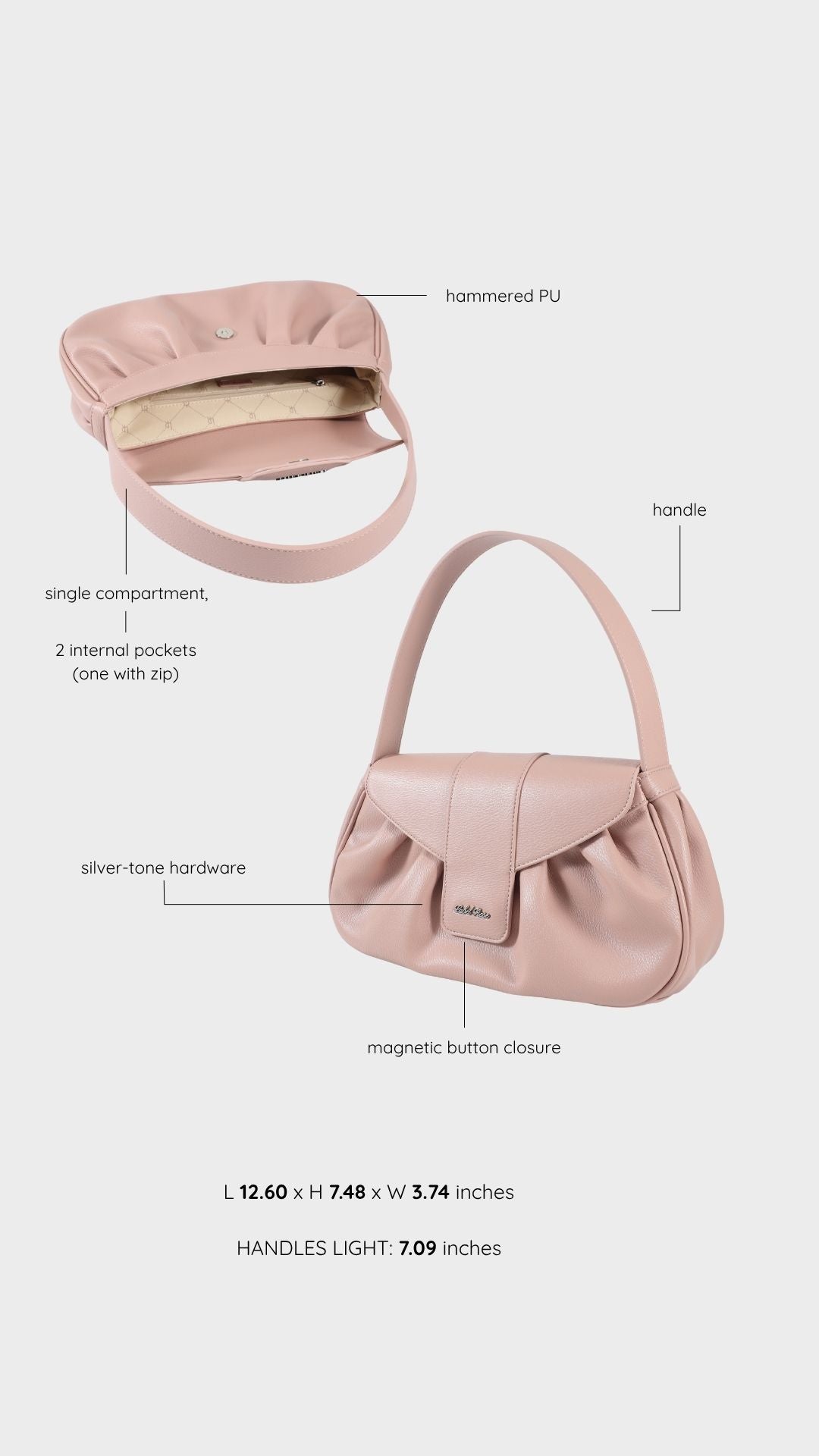 Borsa a mano MARIGOLD - PINK