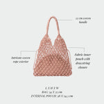 BREEZE Straw Bag - PINK