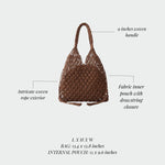 BREEZE Straw Bag - BROWN