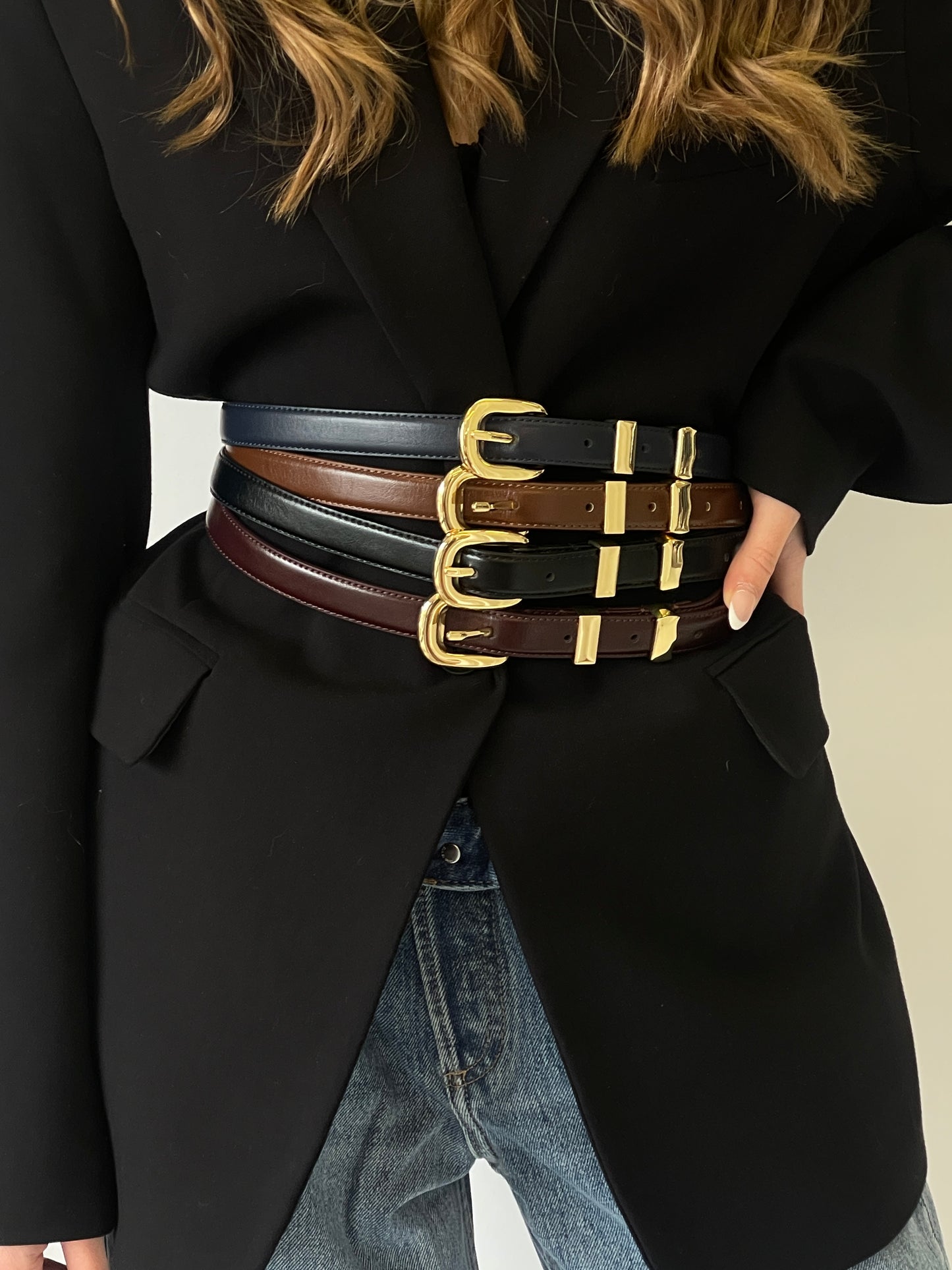 Belt LABEL ROSE - MAHOGANY WINE