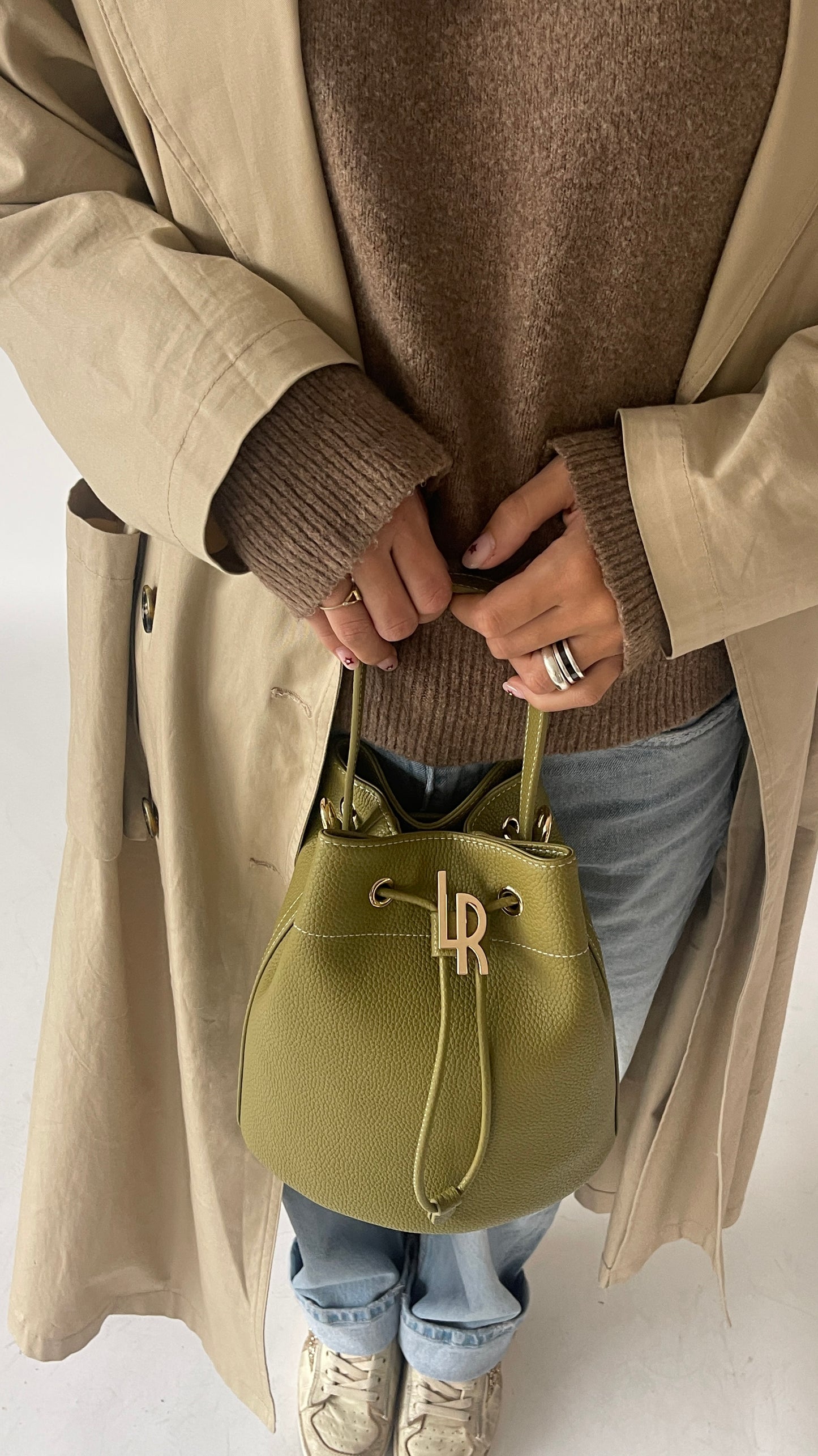 HOPE Bucket Bag - OLIVE GREEN