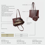 Borsa a spalla MELISSA BIG - BURGUNDY