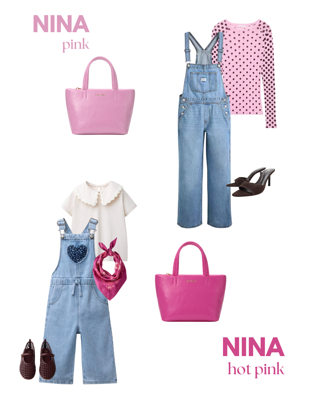 NINA Handbag - HOT PINK