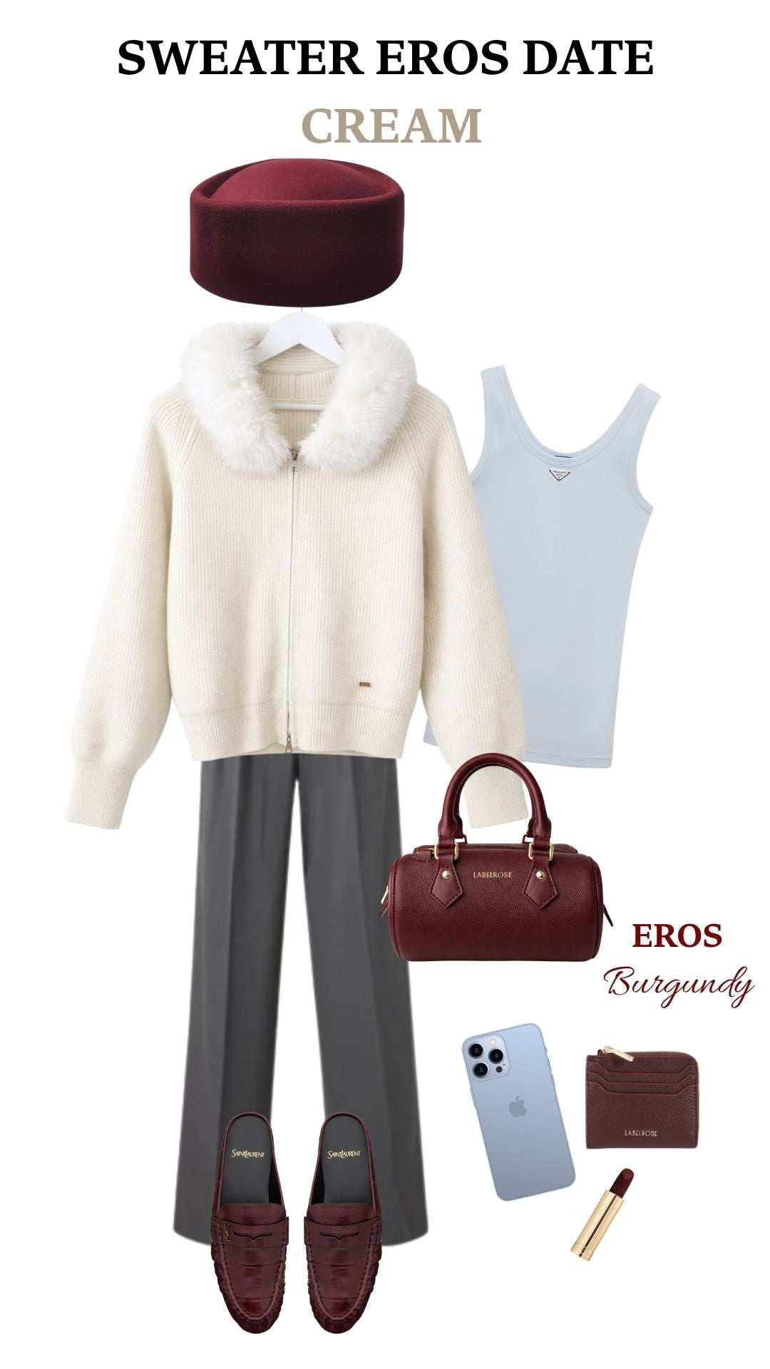 Bolso EROS - GRANATE - PREVENTA