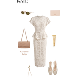 Borsa a spalla KATE BIG - SANDY BEIGE