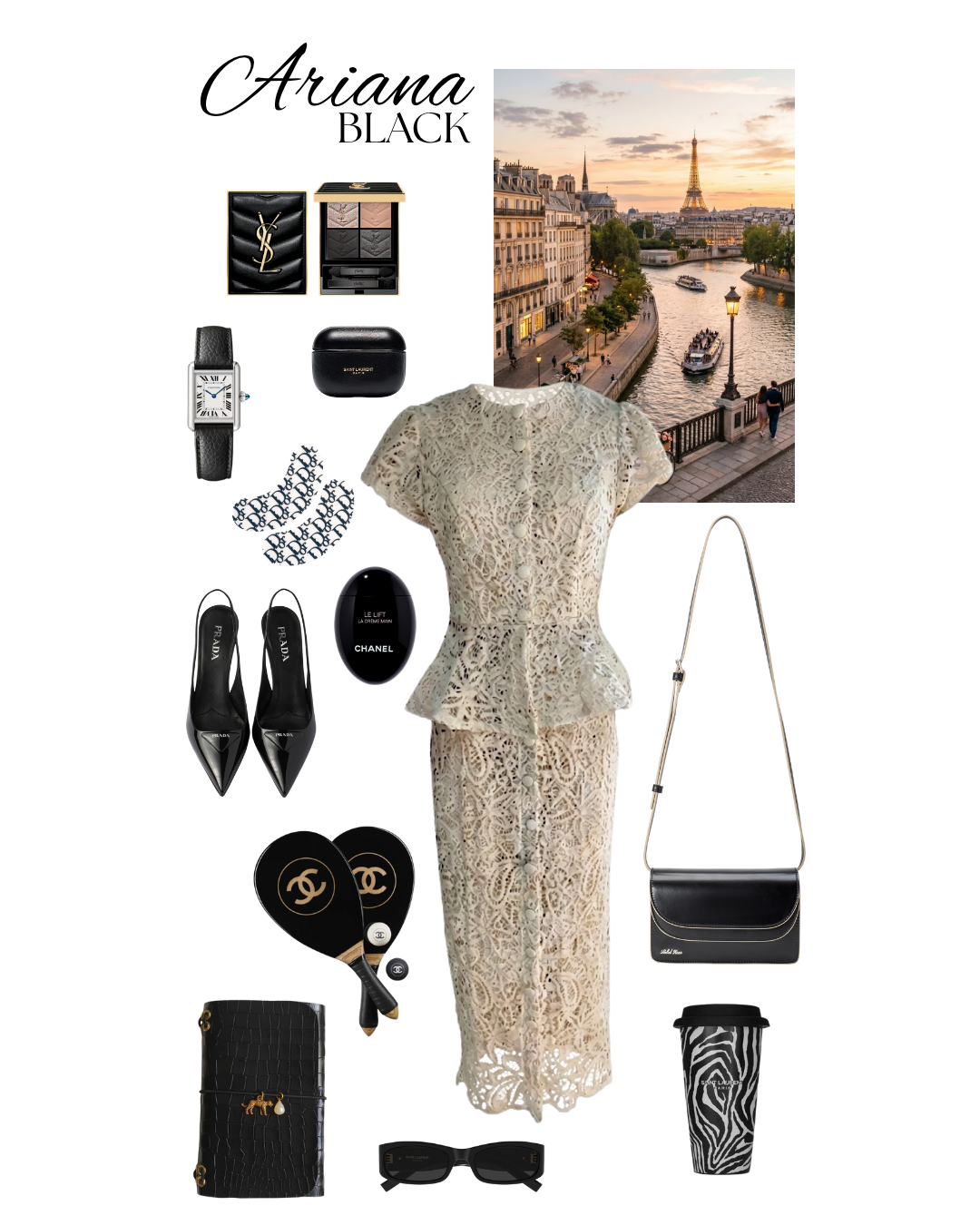 ARIANA Shoulder Bag - BLACK