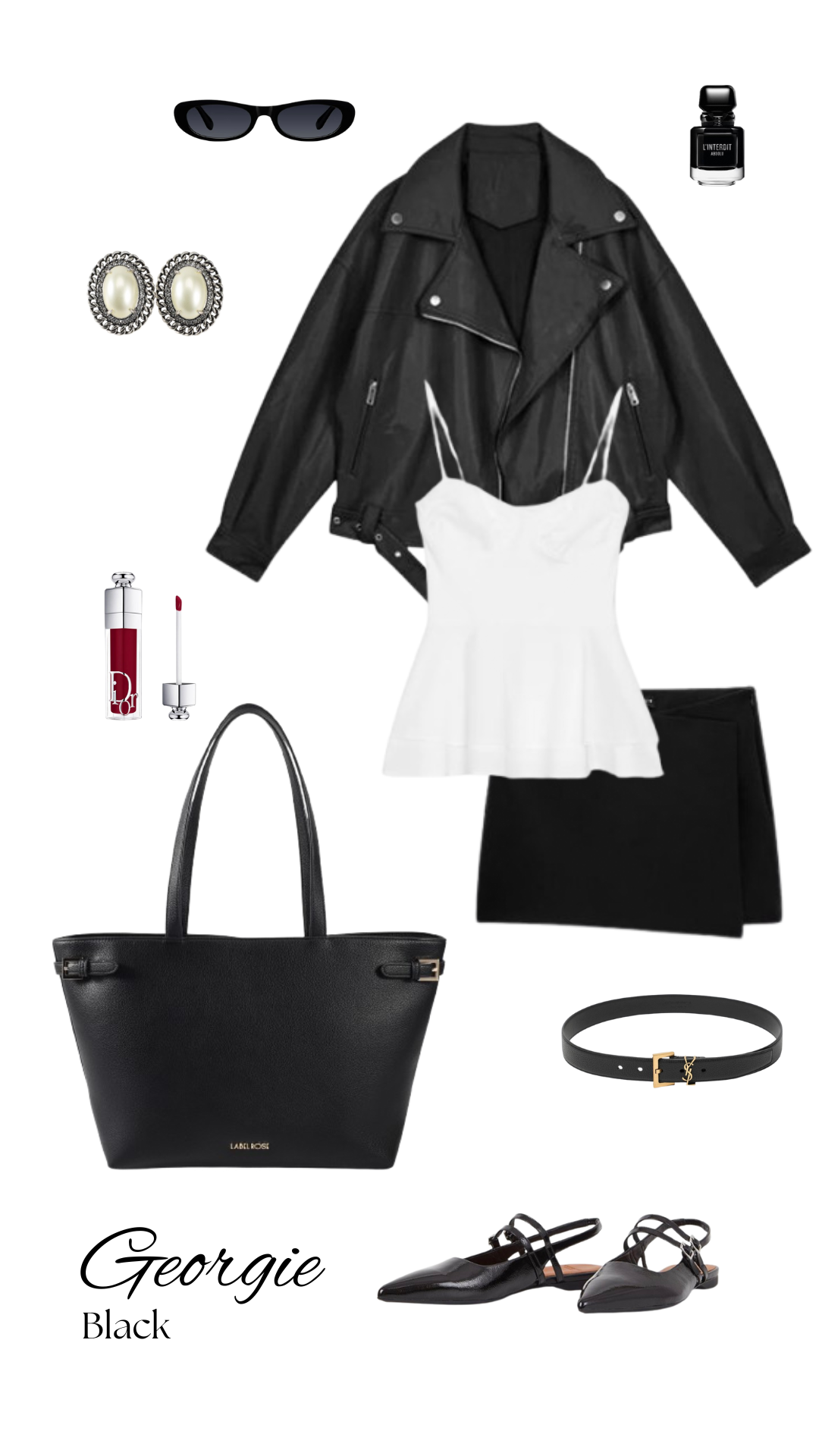 Borsa a spalla Georgie - BLACK