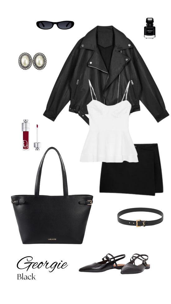 Borsa a spalla Georgie - BLACK