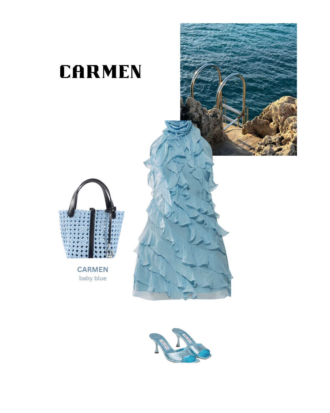 CARMEN Handbag - BABY BLUE
