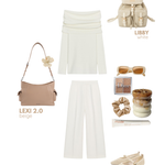 Borsa a tracolla LIBBY - CREAM