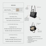 Borsa a mano MELISSA - NERO GOLD