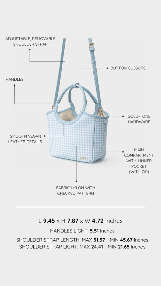 Bolso de mano RYLEE - AZUL CLARO