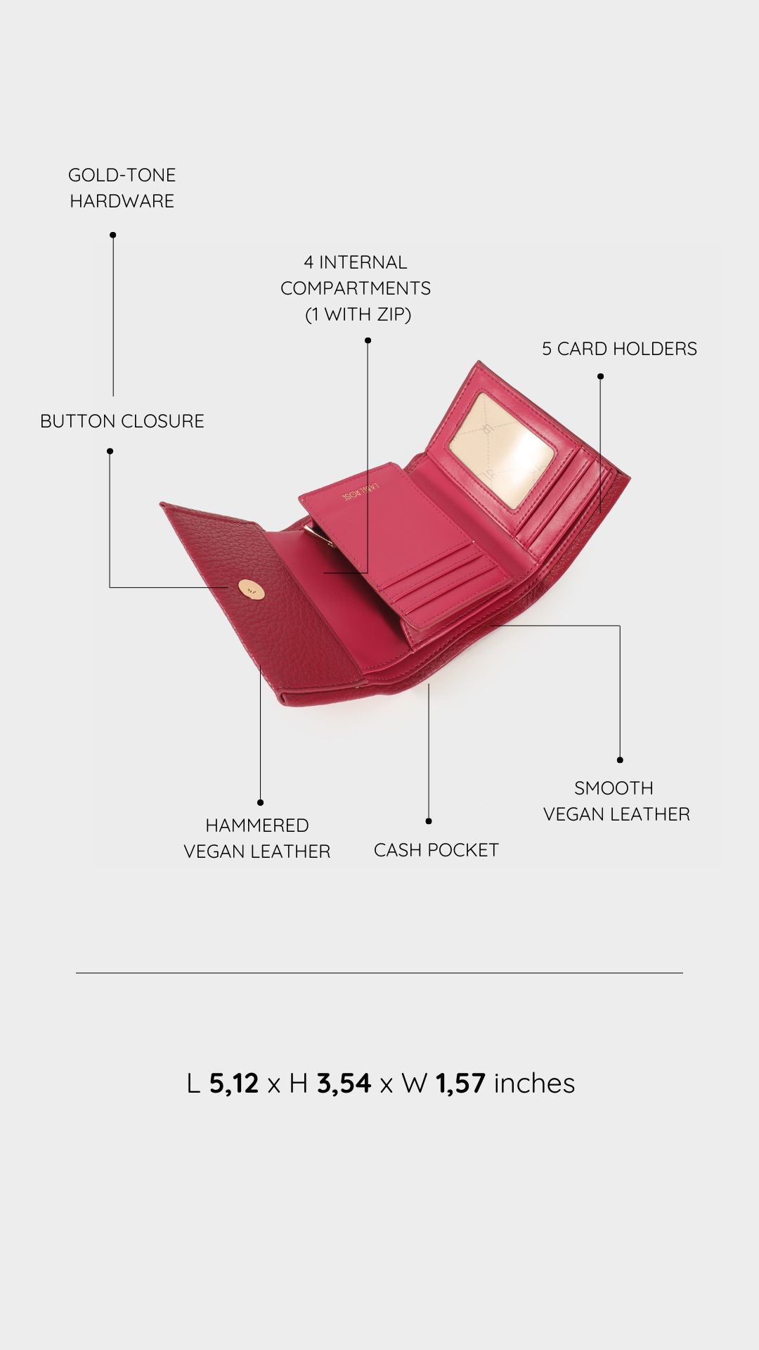 Portafoglio CRI WALLET - CHERRY
