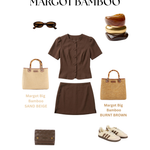 Borsa a mano MARGOT BIG BAMBOO  LE - SAND BEIGE